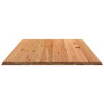 vidaXL Dessus de table marron clair bois chêne massif rectangulaire