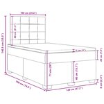 vidaXL Sommier à lattes de lit avec matelas vert foncé 120x190 cm