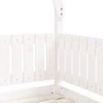 vidaXL Cadre de lit pour enfant blanc 70x140 cm bois de pin massif