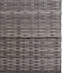 vidaXL Boîte de rangement de jardin gris 150x100x100 cm résine tressée