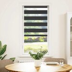 vidaXL Store zèbre noir 65x100 cm largeur du tissu 60 9 cm polyester