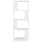 vidaXL Bibliothèque/Séparateur de pièce Blanc 51x25x132 cm Pin massif