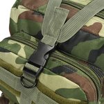 vidaXL Sac à dos en style d'armée 50 L Camouflage