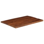 vidaXL Dessus de table 100x80x2 5cm rectangulaire bois massif récupéré