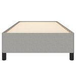 vidaXL Cadre de lit sans matelas gris clair 90x200 cm tissu