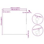 Store enrouleur occultant 140 x 175 cm bleu