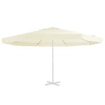 vidaXL Tissu de remplacement pour parasol d'extérieur Sable 515 cm