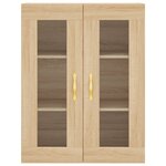 vidaXL Armoire murale chêne sonoma 69 5x34x90 cm