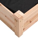 vidaXL Lit surélevé de jardin doublure 240x60x25 cm bois massif sapin