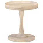 vidaXL Table d'appoint Ø40x45 cm Bois de manguier massif