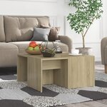 vidaXL Tables basses 4 Pièces chêne Sonoma 33x33x33 cm bois d'ingénierie