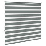 vidaXL Store zèbre gris foncé largeur du tissu 155 9 cm polyester