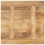 vidaXL Dessus de table 40x40x2 5 cm carré bois massif manguier