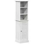 vidaXL Ensemble de mobilier de salle de bain 2 Pièces Marron et blanc