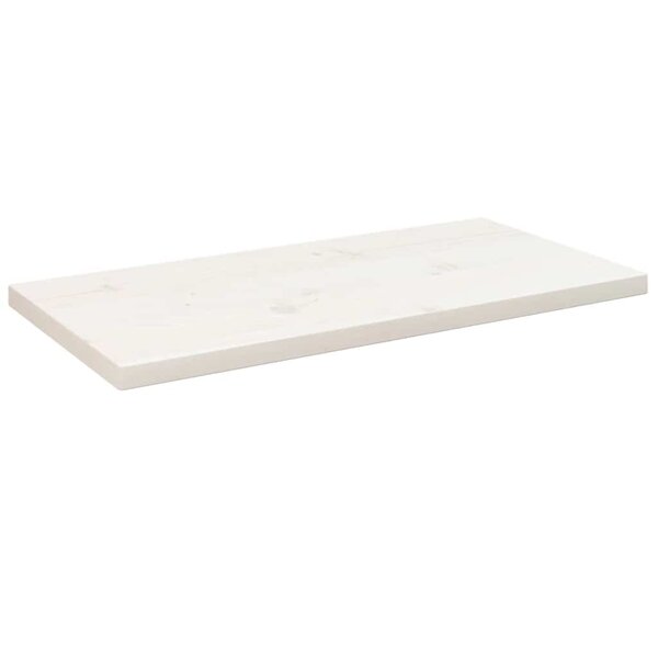 vidaXL Dessus de table blanc 80x40x2 5 cm bois de pin massif