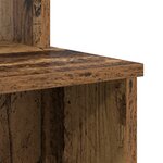 vidaXL Bureau avec Rangement Vieux Bois 120.5x44x88.5 cm Bois d'ingénierie