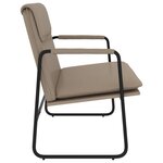 vidaXL Banc Cappuccino 100x64x80 cm Similicuir