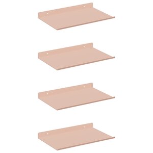 vidaXL Étagère flottante 4 pc Rose 30 x 18 x 2 5 cm Acier
