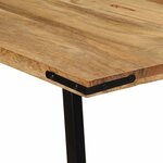 vidaXL Table à manger 140x70x75 cm bois de manguier massif