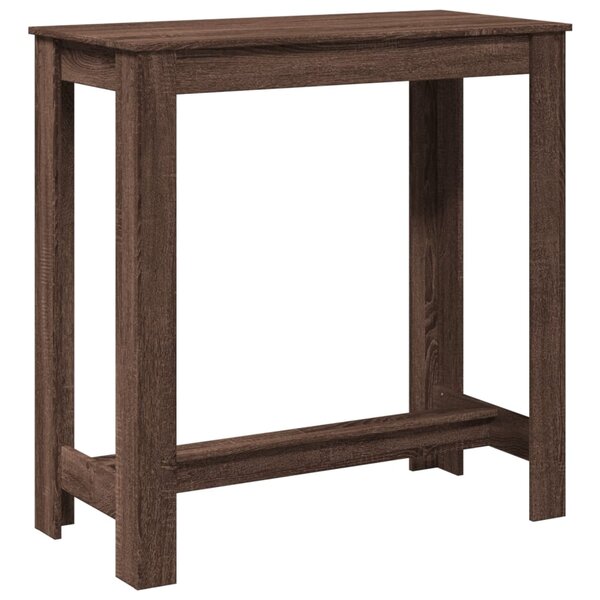 vidaXL Table de bar chêne marron 102x50x103 5 cm bois d'ingénierie