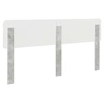 vidaXL Tête de lit Gris béton 200 cm Bois d'ingénierie