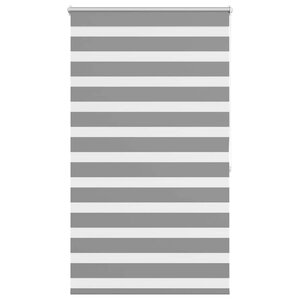 vidaXL Store vénitien Zebra 80 9 x 175 cm  largeur du tissu 76 7 cm  gris