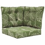 vidaXL Coussin de canapé d'extérieur Polyester Modèle feuille