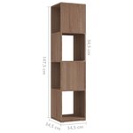 vidaXL Armoire rotative Chêne Sonoma 34 5x34 5x75 5 cm bois ingénierie