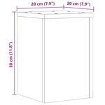 vidaXL Supports pour plantes 2 Pièces chêne sonoma bois d'ingénierie