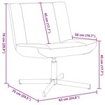 vidaXL Chaise Pivotante Rouge vin Tissu polyester avec base en métal