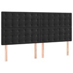 vidaXL Cadre de lit sans matelas noir 140x200 cm velours