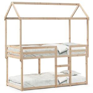 vidaXL Lit superposé sans matelas 90x190 cm bois de pin massif