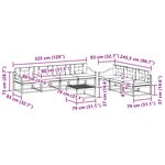 vidaXL Ensemble de canapés d'extérieur 7 pc Blanc et gris clair