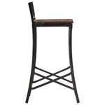 vidaXL Chaises de bar lot de 4 bois de récupération massif