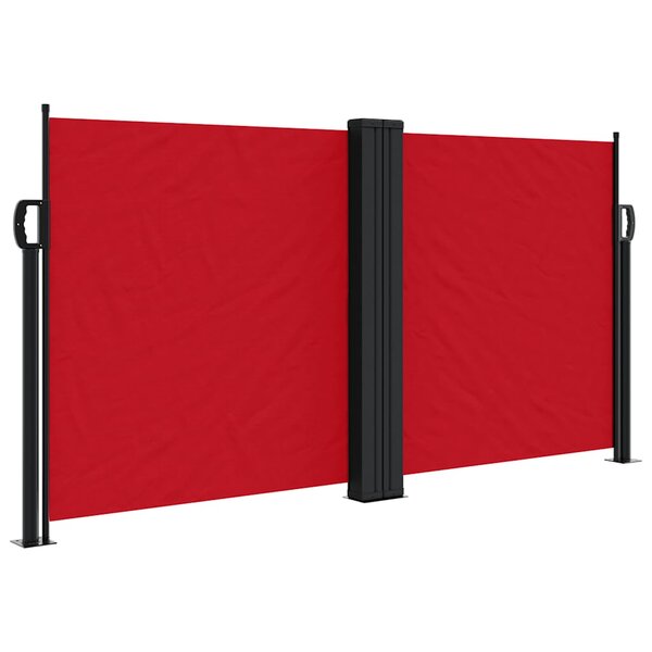 vidaXL Auvent latéral rétractable rouge 120x1000 cm