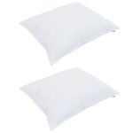 vidaXL Duvet d'hiver avec oreiller 3 Pièces Blanc 240 x 220 cm Microfibre