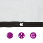 vidaXL Housse de protection plantes avec œillets 2x4 m polyéthylène