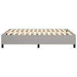 vidaXL Cadre de lit Gris clair 140x200 cm Tissu