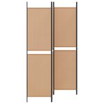 vidaXL Paravent à 4 panneaux Beige 200 x 200 cm Tissu