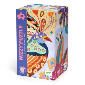 Djeco DJ07022 - Wizzy Puzzle L'oiseau étincelant 50 pièces