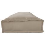 vidaXL Coussin de palettes pour banc Taupe 200x40x8 cm en tissu Oxford