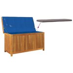 vidaXL Boîte à coussins d'extérieur 113x50x60 5cm bois massif d'acacia