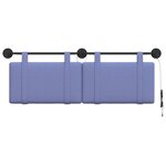 vidaXL Tête de lit suspendue Bleu denim Tissu