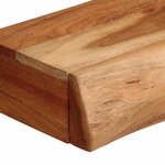 vidaXL Étagères murales 2 Pièces 60x17x8 cm bois massif d'acacia
