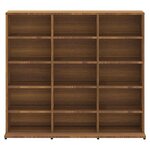 vidaXL Armoire à CD Chêne marron 100x23x89 5 cm Bois d'ingénierie