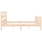 vidaXL Cadre de lit sans matelas 200x200 cm bois massif de pin