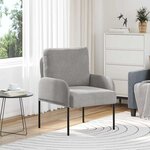 vidaXL Canapés avec coussin 55cm Gris clair Contreplaqué