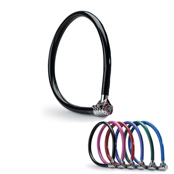 Cable Antivol Vélo 55 cm Câble Combinaison Extérieur Couleur Aléatoire
