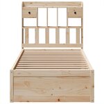 vidaXL Cadre de lit sans matelas 90x200 cm bois de pin massif