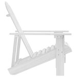 vidaXL Chaise de jardin bois blanc